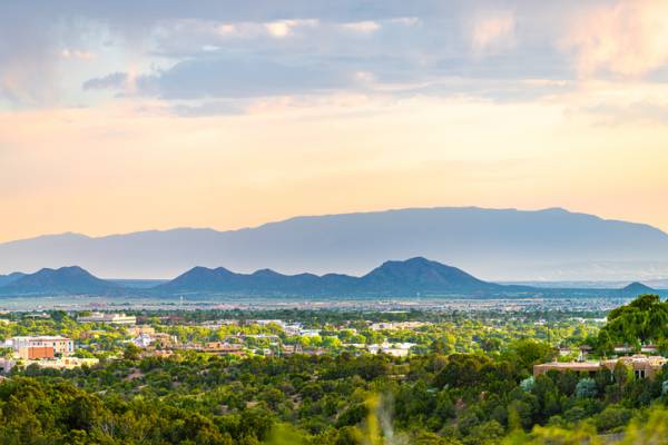 A scenic view of Santa Fe
