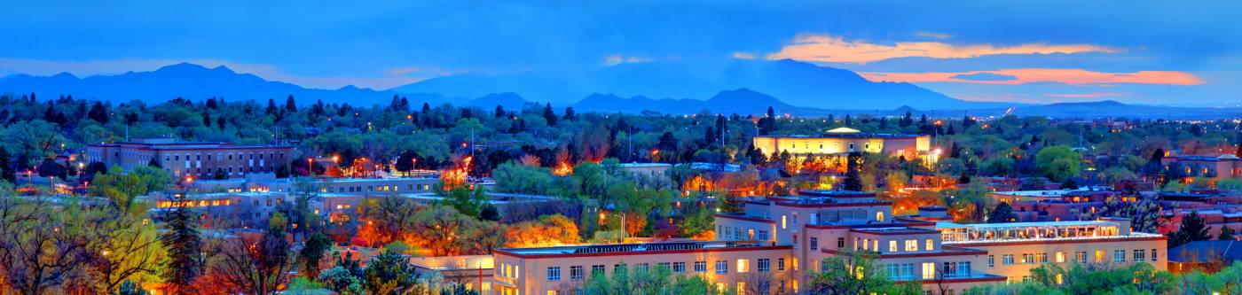 The Santa Fe skyline