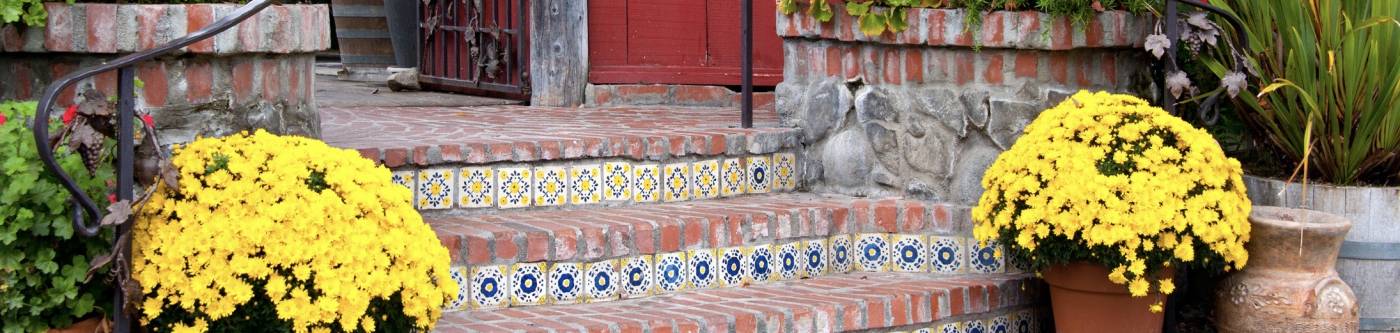 Tile steps in Santa Fe